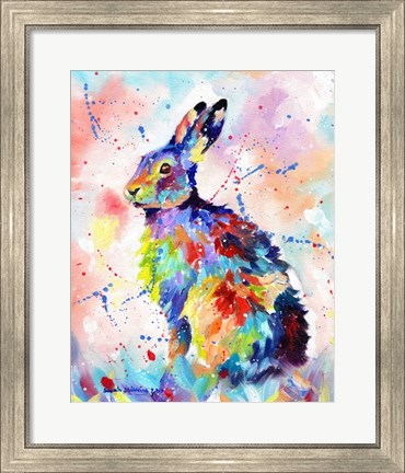 Framed Color Hare Print