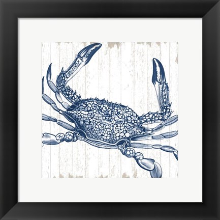 Framed Seaside Crab Print