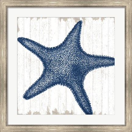 Framed Seaside Starfish Print
