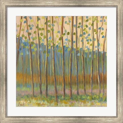 Framed Through Pastel Trees Print