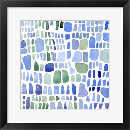 Framed Series Sea Glass No. IV Print