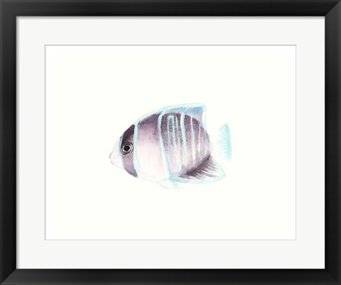 Framed Watercolor Tropical Fish III Print
