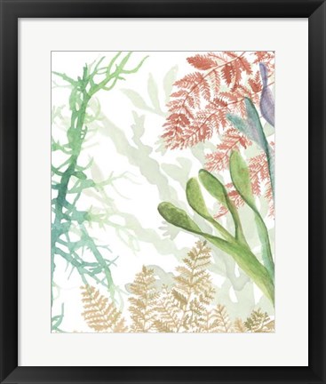 Framed Woven Seaplants I Print