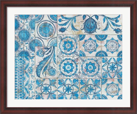 Framed Istanbul Tiles Print