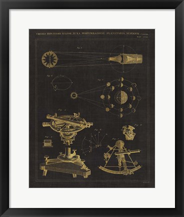 Framed Astronomical Chart II Print