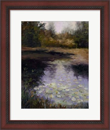 Framed Oregon Water Lilies Print