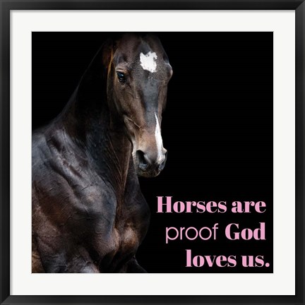 Framed Horse Quote 8 Print