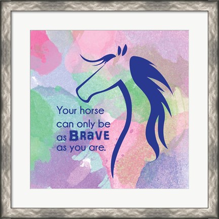 Framed Horse Quote 14 Print