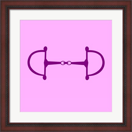 Framed Horse Bit - Pink Print