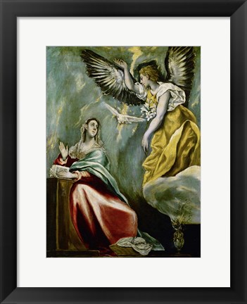 Framed Annunciation c. 1600 Print