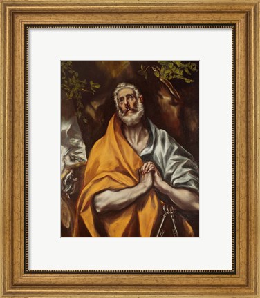 Framed Tears of Saint Peter Print