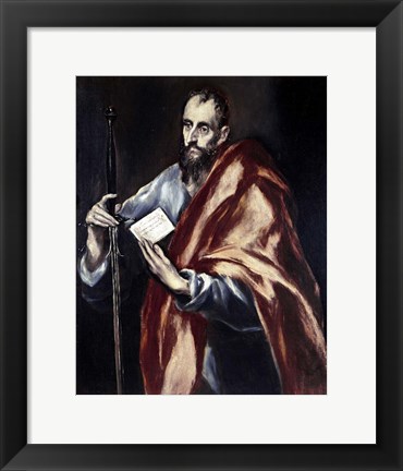 Framed Apostle Saint Paul, 1602-05 Print