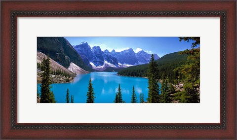 Framed Moraine Lake, Banff National Park, Alberta, Canada Print