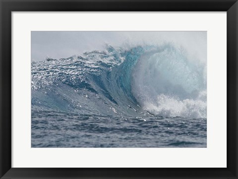 Framed Tahitian Waves I Print