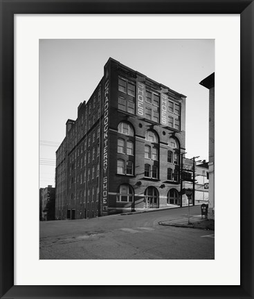 Framed GENERAL VIEW, WITH NINTH ST. FACADE ON RIGHT - Craddock-Terry Shoe Company, Ninth and Jefferson Streets, Lynchburg Print