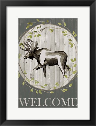 Framed Woodland Welcome IV Print