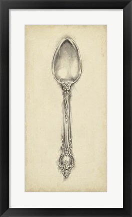 Framed Ornate Cutlery II Print