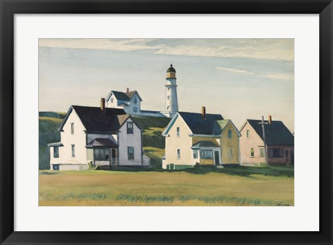 Framed Lighthouse Village (also known as Cape Elizabeth), 1929 Print