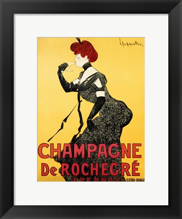 Framed Champagne de Rochegre;, ca. 1902 Print