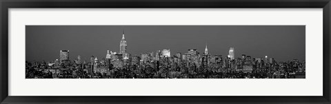 Framed Manhattan Skyline Print