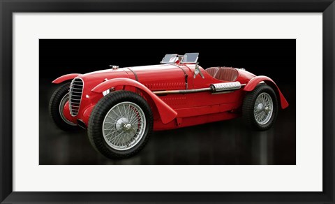 Framed Vintage Italian Race Car Print