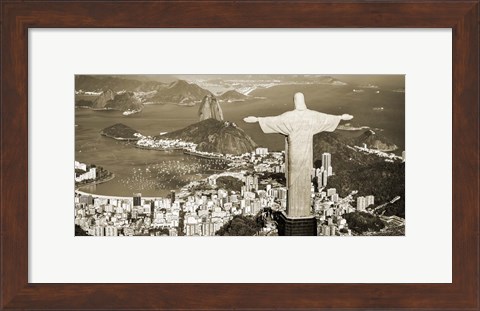 Framed Overlooking Rio de Janeiro, Brazil Print