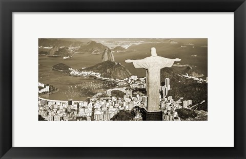 Framed Overlooking Rio de Janeiro, Brazil Print