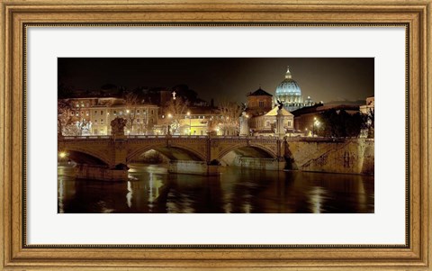 Framed Rome at Night Print