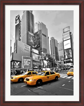 Framed Times Square Traffic Print