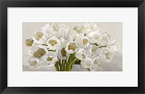 Framed Tulipes Blanches Print