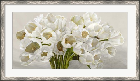 Framed Tulipes Blanches Print