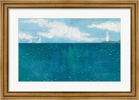 Framed Lighthouse Sail Print