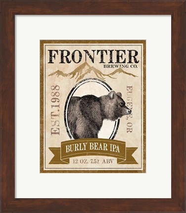 Framed Frontier Brewing IV Print