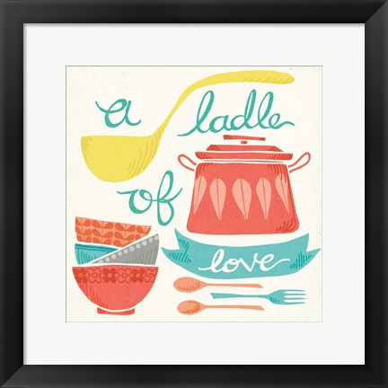 Framed Ladle of Love Print