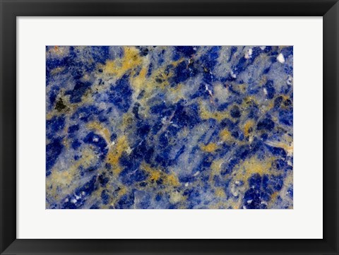 Framed Blue Sodalite 1 Print