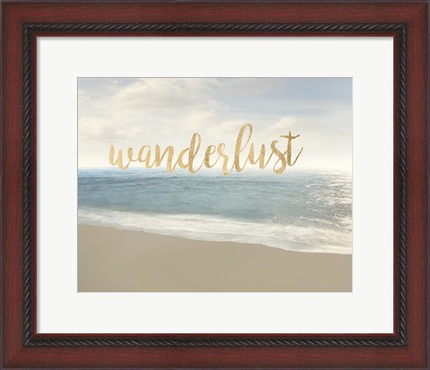 Framed Beach Wanderlust Print