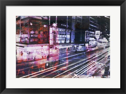 Framed Hong Kong Streets 8 Print
