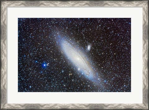 Framed Andromeda Galaxy with Companions Print