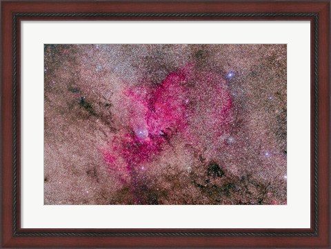 Framed NGC 6193 Nebulosity in Ara with several open Clusters Print