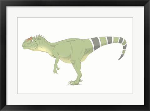Framed Allosaurus Print