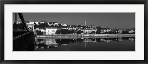 Framed Chain Bridge, Budapest, Hungary Print