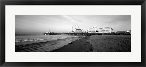 Framed Santa Monica Pier, California Print