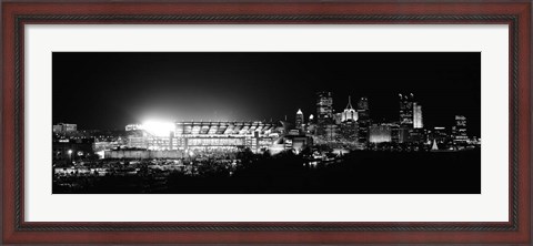 Framed Heinz Field, Three Rivers Stadium, Pittsburgh, Pennsylvania Print