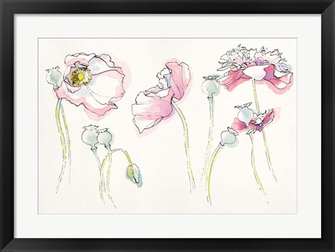 Framed Pink Somniferums Print