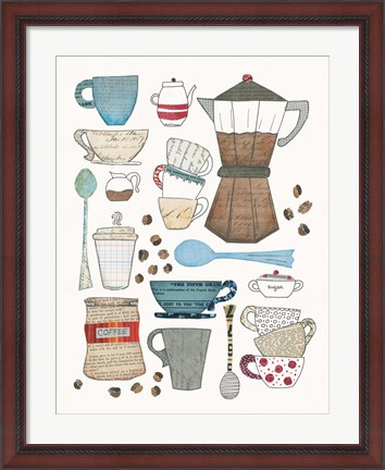 Framed Coffee Chart I Print