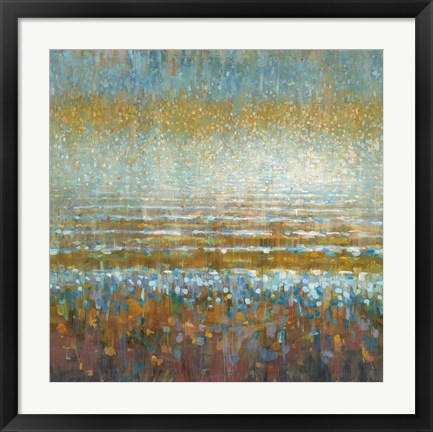 Framed Rains over the Lake Print