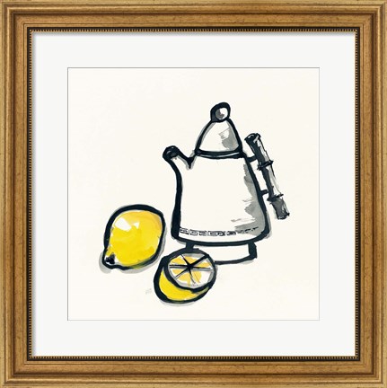 Framed Tea and Lemons Print