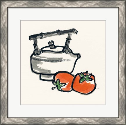 Framed Tea and Persimmons Print