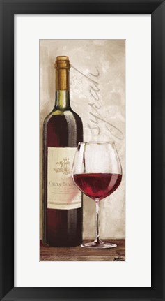 Framed Wine in Paris VI Print