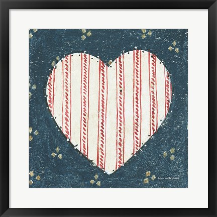 Framed Americana Quilt I Print